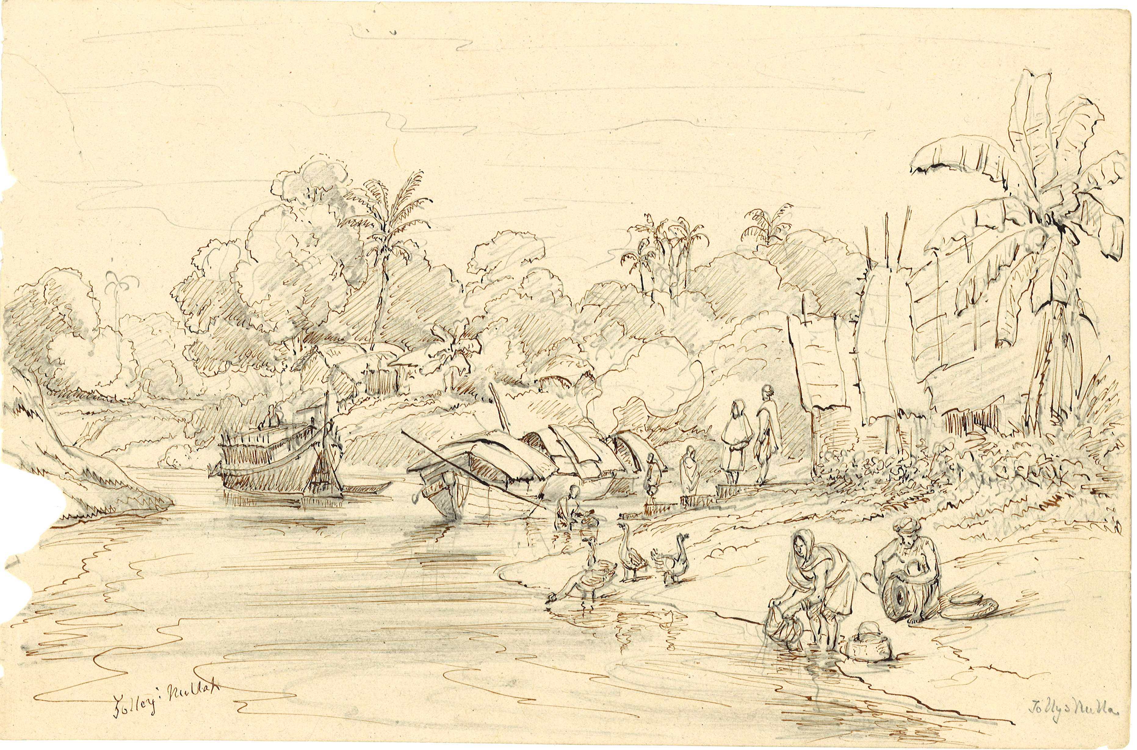 Tolly's Nullah [West Bengal, India], around 1837 / [William Prinsep]