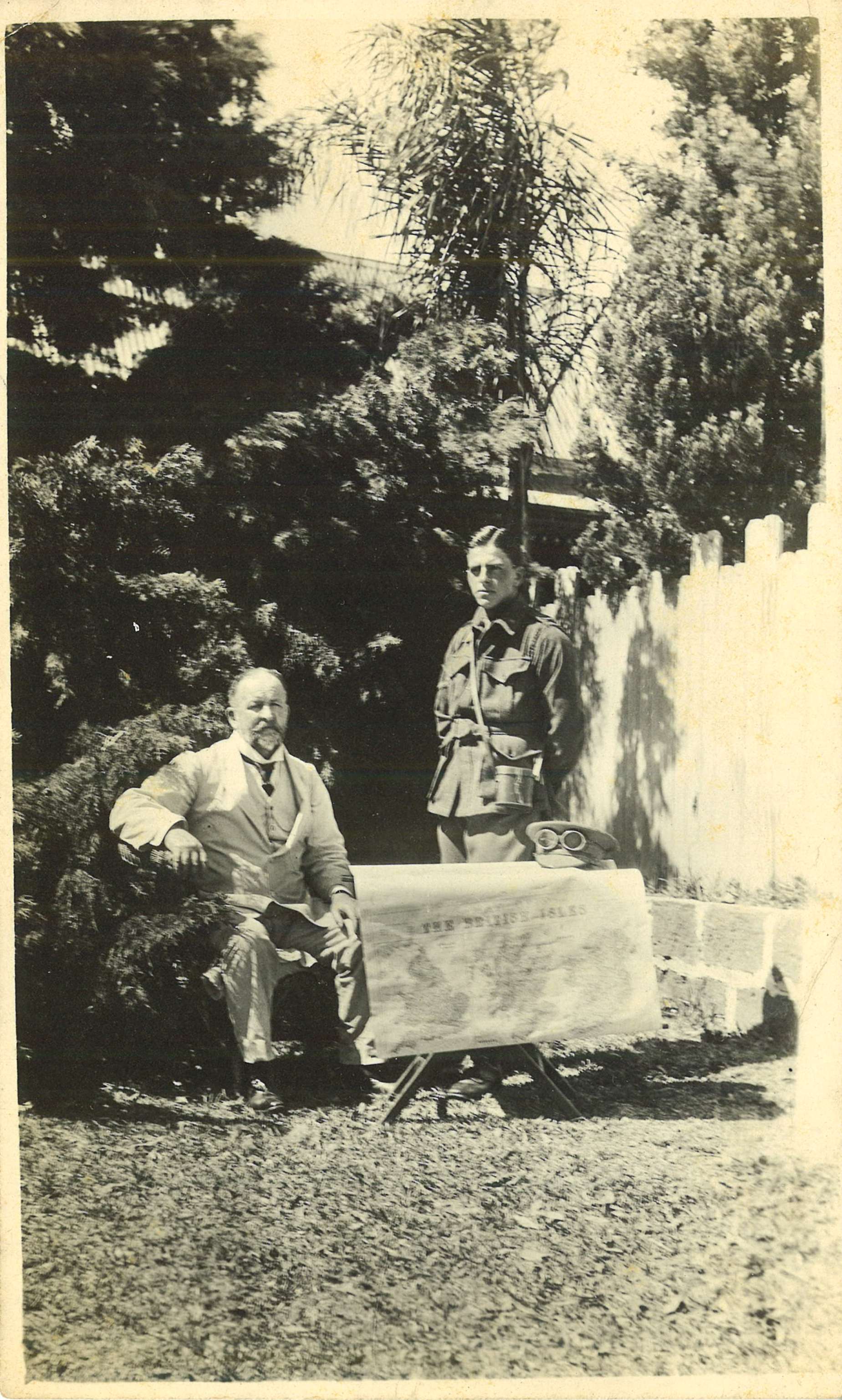 Stanley Nicolle and Robert Barnet in the grounds of the Nicolle house 
Esperanza at Primbee, near Wollongong, March 1916 / Robert Barnet