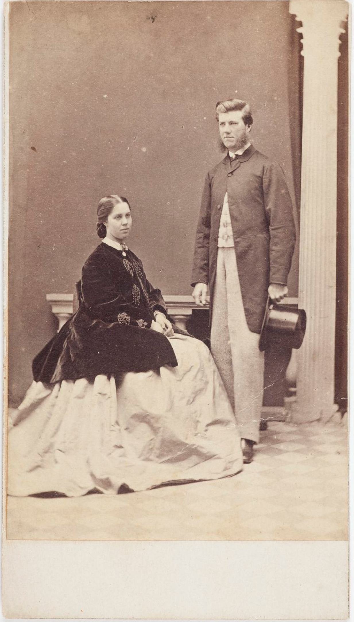 Richard Rouse of Guntawong and his wife Charlotte Emily nee Barnard, around 1865 / photographer unknown