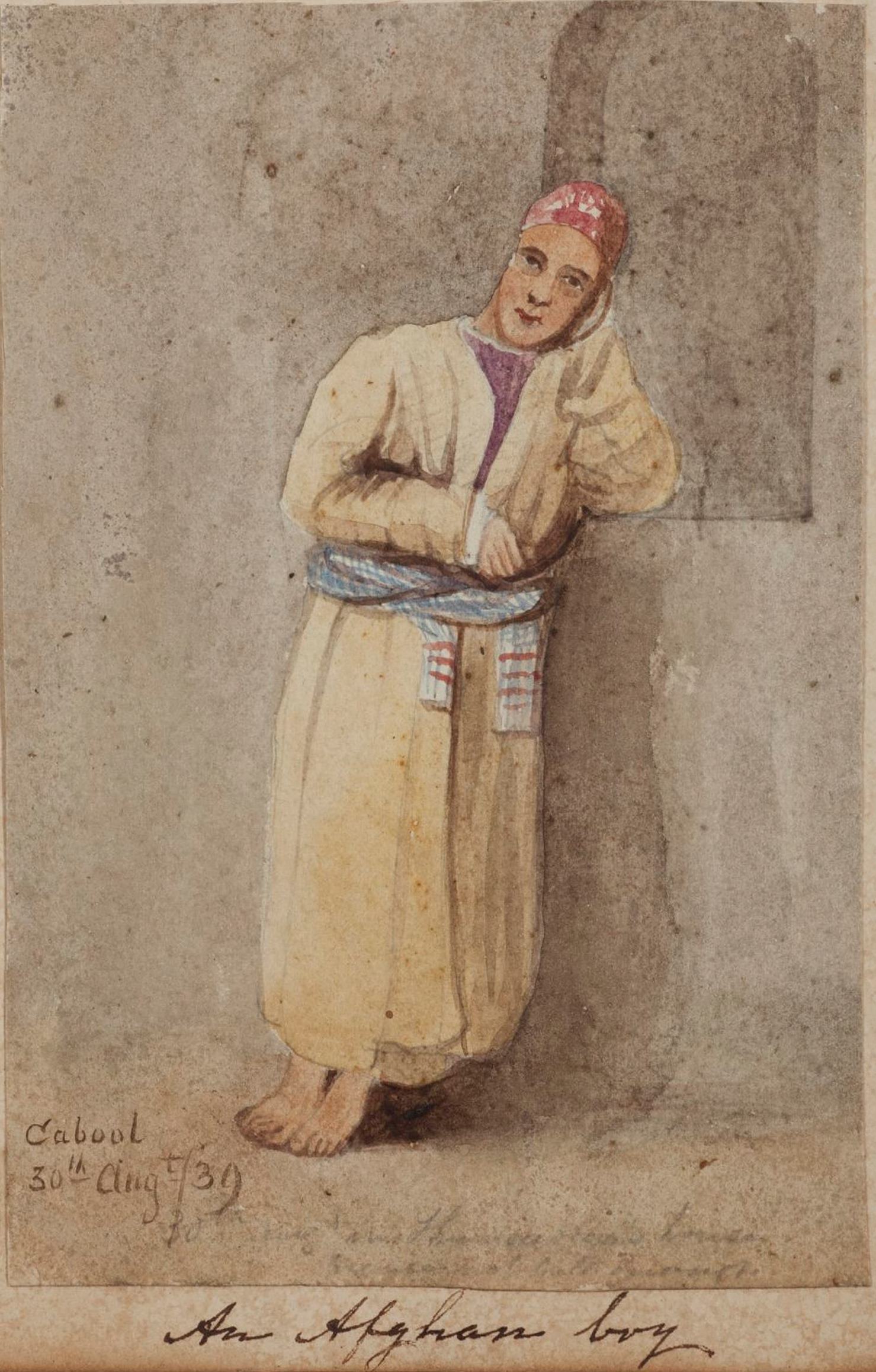 An Afghan boy, Cabool, 30th August 1839 / Thomas Wingate